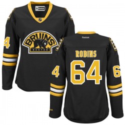 Authentic Reebok Women's Bobby Robins Alternate Jersey - NHL 64 Boston Bruins
