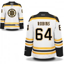 Authentic Reebok Women's Bobby Robins Away Jersey - NHL 64 Boston Bruins