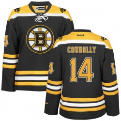 Authentic Reebok Women's Brett Connolly Black/ Home Jersey - NHL 14 Boston Bruins