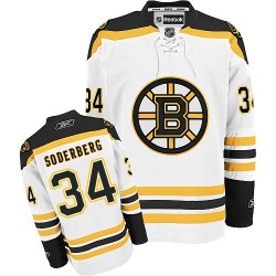 Authentic Reebok Adult Carl Soderberg Away Jersey - NHL 34 Boston Bruins