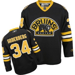 Authentic Reebok Adult Carl Soderberg Third Jersey - NHL 34 Boston Bruins