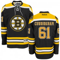 Authentic Reebok Adult Craig Cunningham Home Jersey - NHL 61 Boston Bruins