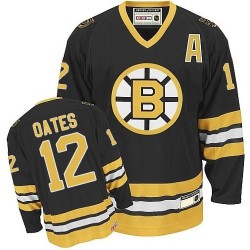 Authentic CCM Adult Adam Oates Black/ Throwback Jersey - NHL 12 Boston Bruins