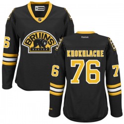 Premier Reebok Women's Alex Khokhlachev Alternate Jersey - NHL 76 Boston Bruins