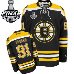 Authentic Reebok Adult Marc Savard Home 2013 Stanley Cup Finals Jersey - NHL 91 Boston Bruins