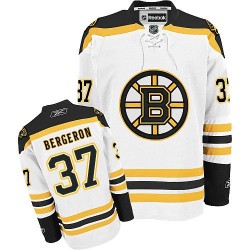 Authentic Reebok Adult Patrice Bergeron Away Jersey - NHL 37 Boston Bruins