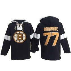 Authentic Old Time Hockey Adult Ray Bourque Pullover Hoodie Jersey - NHL 77 Boston Bruins