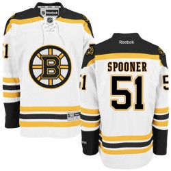Authentic Reebok Adult Ryan Spooner Away Jersey - NHL 51 Boston Bruins