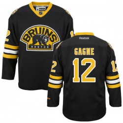 Authentic Reebok Adult Simon Gagne Alternate Jersey - NHL 12 Boston Bruins