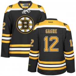 Authentic Reebok Women's Simon Gagne Black/ Home Jersey - NHL 12 Boston Bruins
