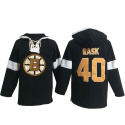 Premier Old Time Hockey Adult Tuukka Rask Pullover Hoodie Jersey - NHL 40 Boston Bruins