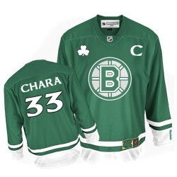 Authentic Reebok Adult Zdeno Chara St Patty's Day Jersey - NHL 33 Boston Bruins