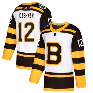 Authentic Adidas Youth Wayne Cashman White 2019 Winter Classic Jersey - NHL Boston Bruins