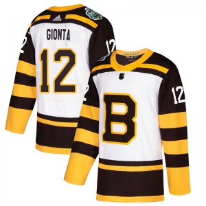 Authentic Adidas Youth Brian Gionta White 2019 Winter Classic Jersey - NHL Boston Bruins