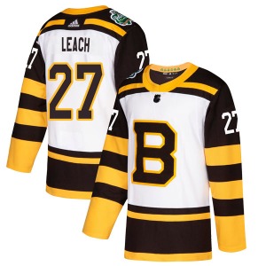 Authentic Adidas Youth Reggie Leach White 2019 Winter Classic Jersey - NHL Boston Bruins