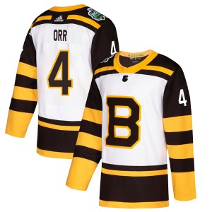 Authentic Adidas Youth Bobby Orr White 2019 Winter Classic Jersey - NHL Boston Bruins