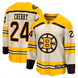 Premier Fanatics Branded Youth Don Cherry Cream Breakaway 100th Anniversary Jersey - NHL Boston Bruins