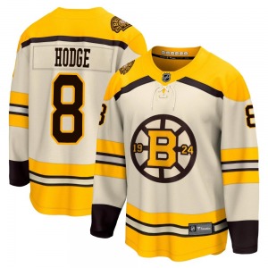 Premier Fanatics Branded Youth Ken Hodge Cream Breakaway 100th Anniversary Jersey - NHL Boston Bruins