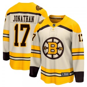 Premier Fanatics Branded Youth Stan Jonathan Cream Breakaway 100th Anniversary Jersey - NHL Boston Bruins