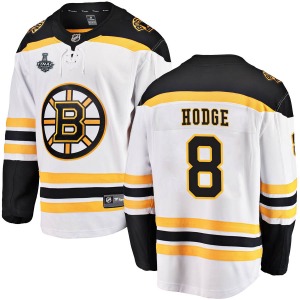 Breakaway Fanatics Branded Youth Ken Hodge White Away 2019 Stanley Cup Final Bound Jersey - NHL Boston Bruins
