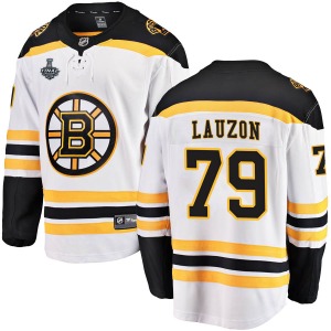 Breakaway Fanatics Branded Youth Jeremy Lauzon White Away 2019 Stanley Cup Final Bound Jersey - NHL Boston Bruins