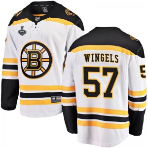 Breakaway Fanatics Branded Youth Tommy Wingels White Away 2019 Stanley Cup Final Bound Jersey - NHL Boston Bruins