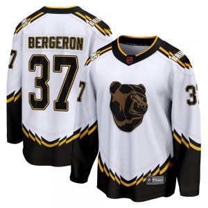 Breakaway Fanatics Branded Youth Patrice Bergeron White Special Edition 2.0 Jersey - NHL Boston Bruins