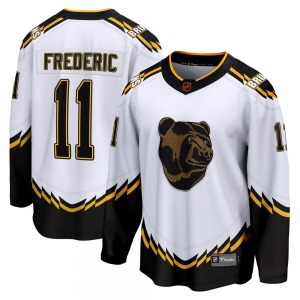 Breakaway Fanatics Branded Youth Trent Frederic White Special Edition 2.0 Jersey - NHL Boston Bruins