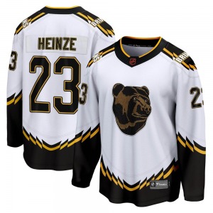 Breakaway Fanatics Branded Youth Steve Heinze White Special Edition 2.0 Jersey - NHL Boston Bruins