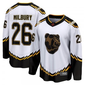 Breakaway Fanatics Branded Youth Mike Milbury White Special Edition 2.0 Jersey - NHL Boston Bruins
