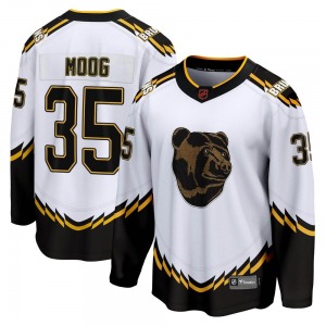 Breakaway Fanatics Branded Youth Andy Moog White Special Edition 2.0 Jersey - NHL Boston Bruins