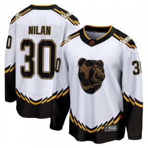 Breakaway Fanatics Branded Youth Chris Nilan White Special Edition 2.0 Jersey - NHL Boston Bruins