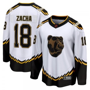 Breakaway Fanatics Branded Youth Pavel Zacha White Special Edition 2.0 Jersey - NHL Boston Bruins