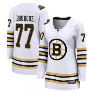 Premier Fanatics Branded Women's Ray Bourque White Breakaway 100th Anniversary Jersey - NHL Boston Bruins