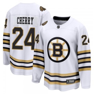 Premier Fanatics Branded Youth Don Cherry White Breakaway 100th Anniversary Jersey - NHL Boston Bruins