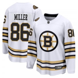 Premier Fanatics Branded Youth Kevan Miller White Breakaway 100th Anniversary Jersey - NHL Boston Bruins