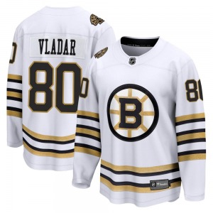 Premier Fanatics Branded Youth Daniel Vladar White Breakaway 100th Anniversary Jersey - NHL Boston Bruins