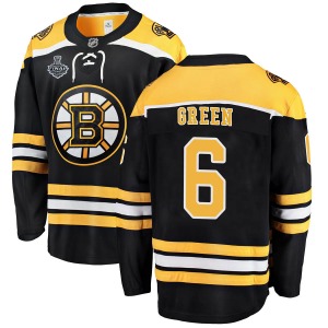 Breakaway Fanatics Branded Youth Ted Green Green Black Home 2019 Stanley Cup Final Bound Jersey - NHL Boston Bruins