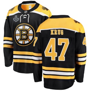 Breakaway Fanatics Branded Youth Torey Krug Black Home 2019 Stanley Cup Final Bound Jersey - NHL Boston Bruins