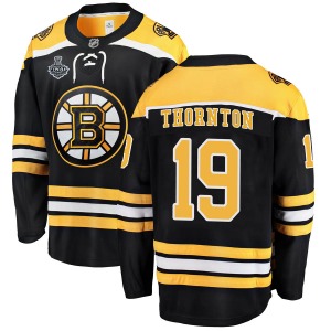 Breakaway Fanatics Branded Youth Joe Thornton Black Home 2019 Stanley Cup Final Bound Jersey - NHL Boston Bruins