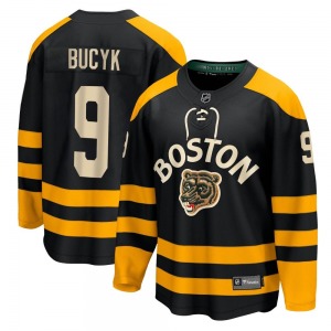 Breakaway Fanatics Branded Adult Johnny Bucyk Black 2023 Winter Classic Jersey - NHL Boston Bruins