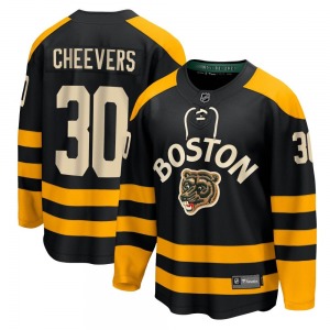 Breakaway Fanatics Branded Adult Gerry Cheevers Black 2023 Winter Classic Jersey - NHL Boston Bruins