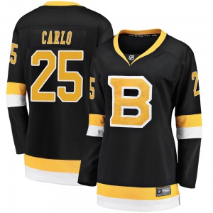 Premier Fanatics Branded Women's Brandon Carlo Black Breakaway Alternate Jersey - NHL Boston Bruins