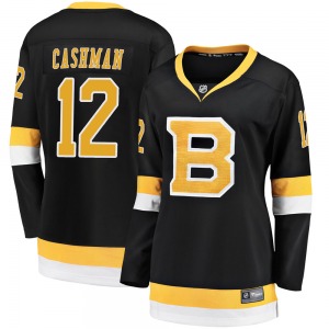 Premier Fanatics Branded Women's Wayne Cashman Black Breakaway Alternate Jersey - NHL Boston Bruins