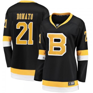Premier Fanatics Branded Women's Ted Donato Black Breakaway Alternate Jersey - NHL Boston Bruins