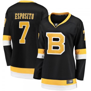 Premier Fanatics Branded Women's Phil Esposito Black Breakaway Alternate Jersey - NHL Boston Bruins