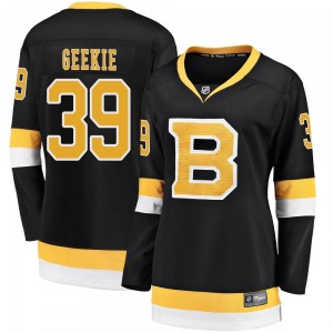 Premier Fanatics Branded Women's Morgan Geekie Black Breakaway Alternate Jersey - NHL Boston Bruins