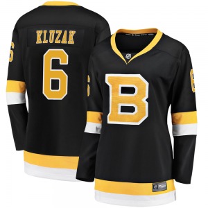 Premier Fanatics Branded Women's Gord Kluzak Black Breakaway Alternate Jersey - NHL Boston Bruins