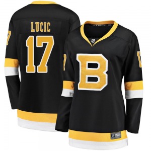 Premier Fanatics Branded Women's Milan Lucic Black Breakaway Alternate Jersey - NHL Boston Bruins