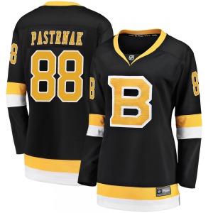 Premier Fanatics Branded Women's David Pastrnak Black Breakaway Alternate Jersey - NHL Boston Bruins
